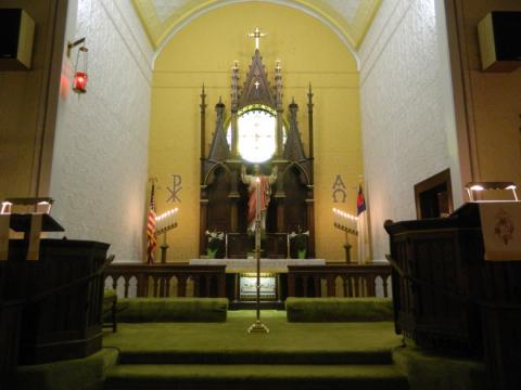 Paschal candlestick at St. Paul